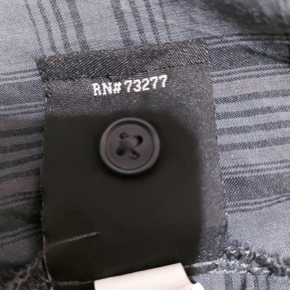 Rock & Republic Gray Plaid Button Down Shirt Sz M - Picture 5 of 14